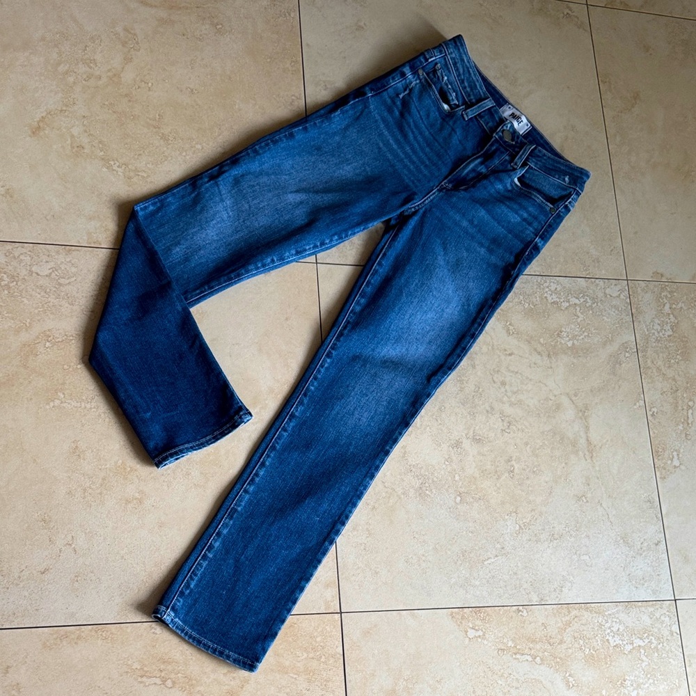 PAIGE Women’s Hoxton Slim Light Washed Blue Jeans- Size 24